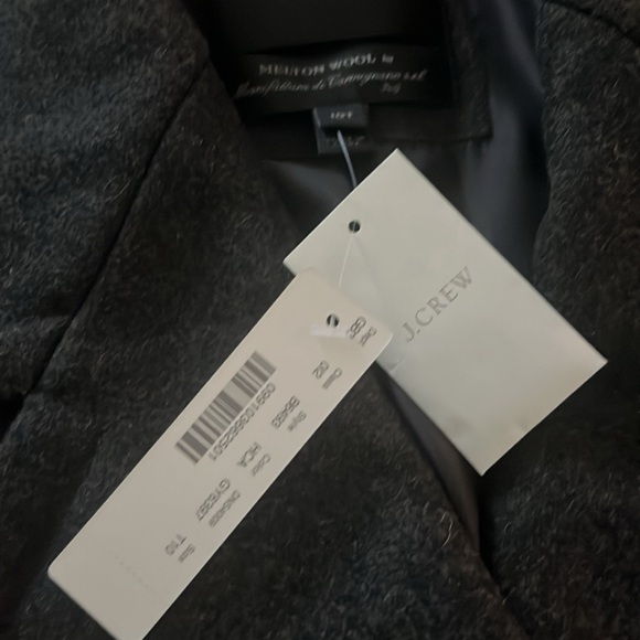 J Crew NWT Melton Wool Italy Oversized Pea Coat 10T - Picture 3 of 9